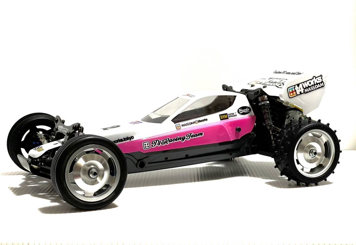 低価，新品 タミヤ DT-03 アルミ ホイール シルバー フロント⁄リヤ 1
