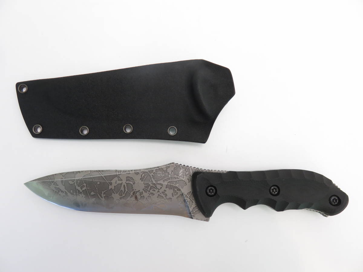 ☆KIKU KNIVES/菊ナイフ 松田菊男 OU-31 ポリスL ブラックキャンバス 