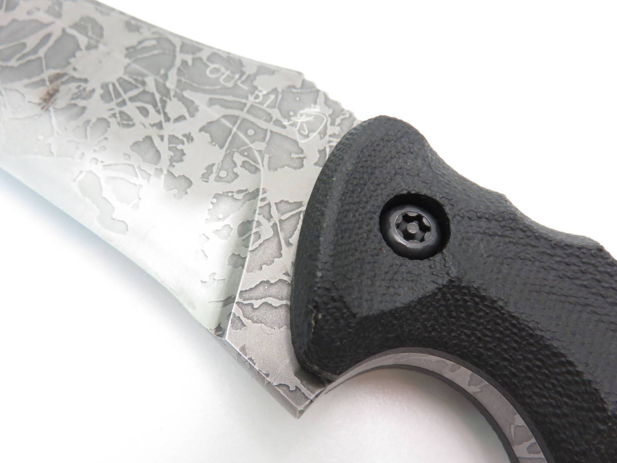 ☆KIKU KNIVES/菊ナイフ 松田菊男 OU-31 ポリスL ブラックキャンバス 