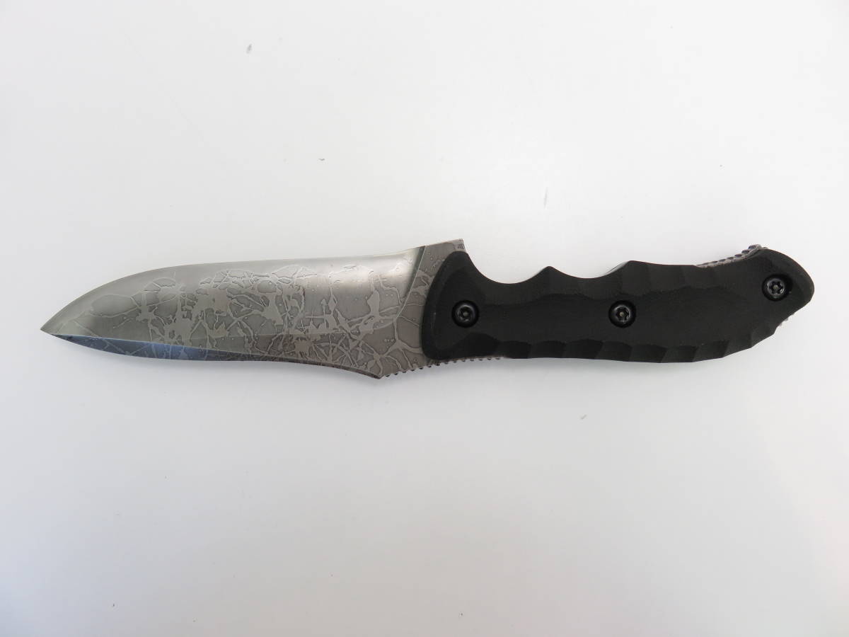 ☆KIKU KNIVES/菊ナイフ 松田菊男 OU-31 ポリスL ブラックキャンバス 