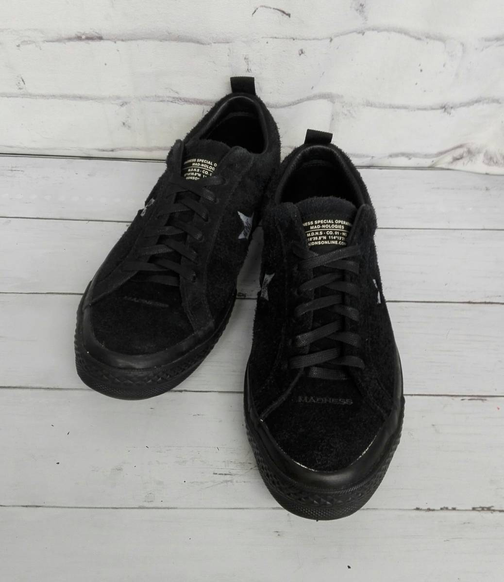 CONVERSE USA コンバース × MADNESS マッドネス ONE STAR ワンスター スニーカー 28cm 161027C ブラック スエード メンズ 春 ※使用感あり