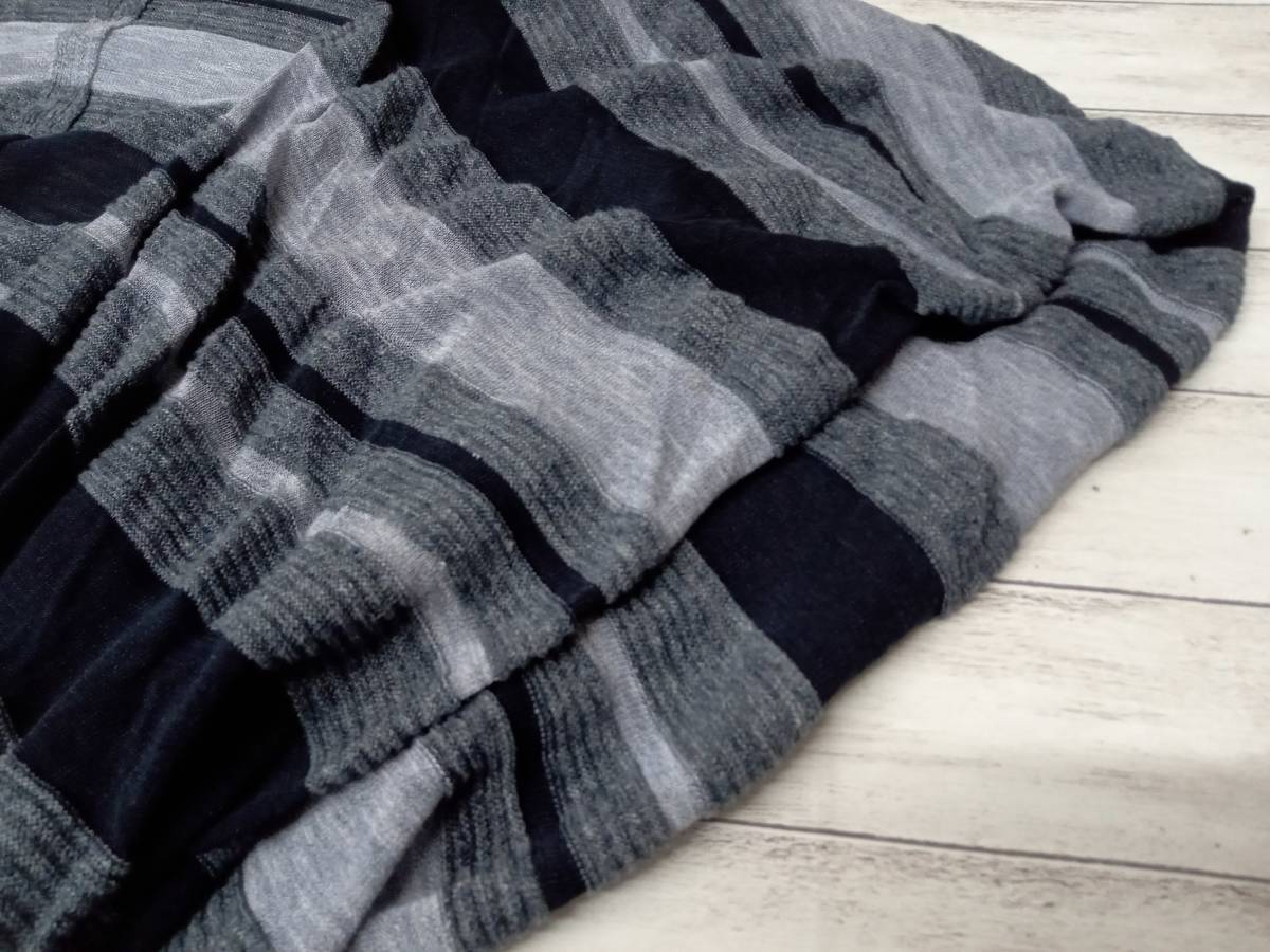 VIVIENNE WESTWOOD MAN ヴィヴィアンウエストウッドマン 変型 リネン ニット カーディガン VW-S1-89791 Fサイズ ボーダー 通年 店舗受取可