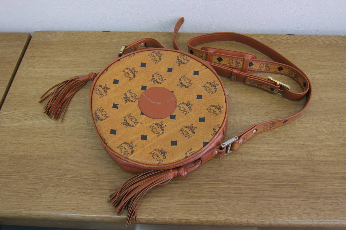 MCM ショルダーバッグ バッグ チェーン オレンジ エムシーエム