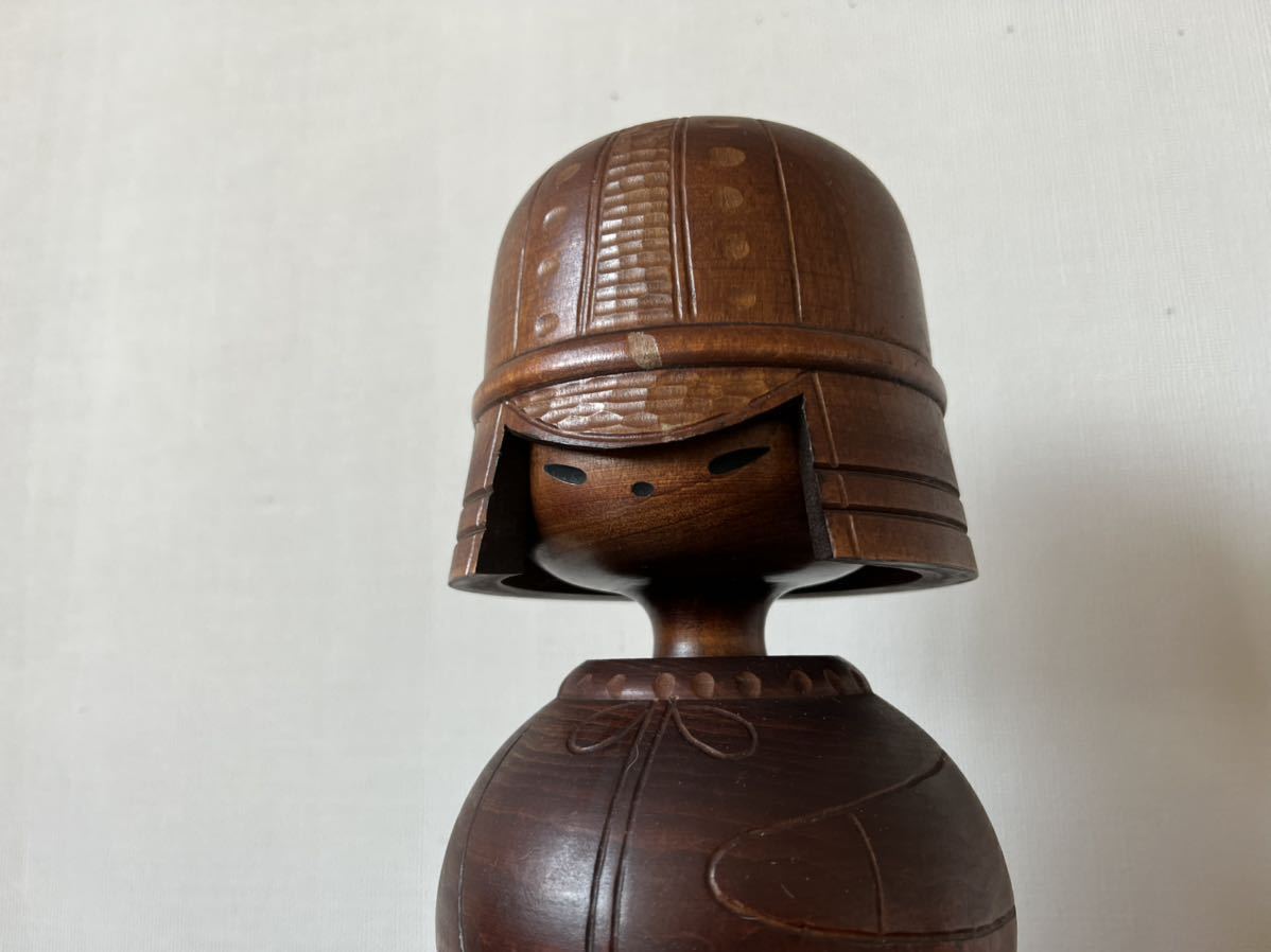 現代の名工 関口三作 創作こけし 『 武人 』 高 520mm／内閣総理大臣賞
