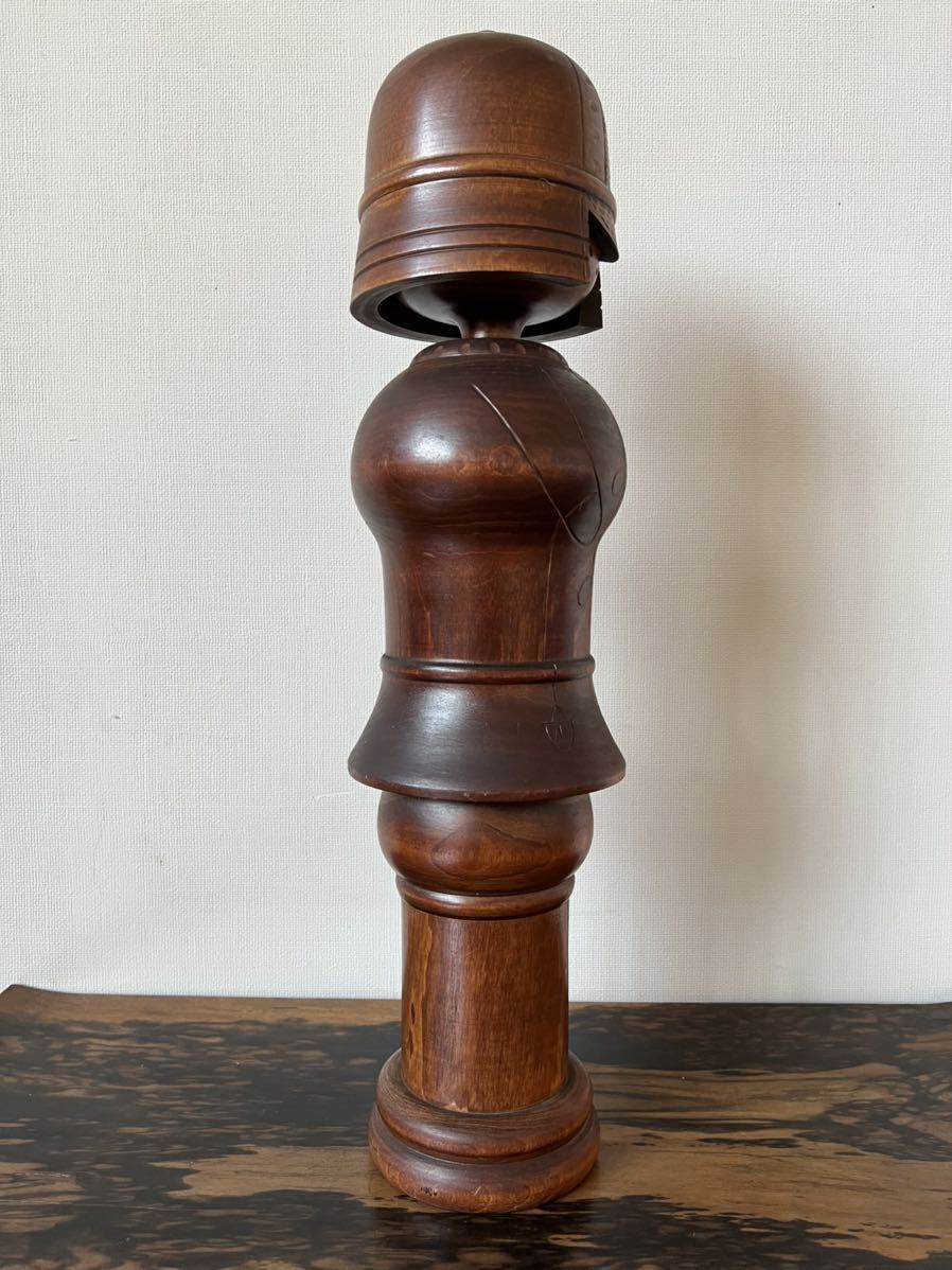 現代の名工 関口三作 創作こけし 『 武人 』 高 520mm／内閣総理大臣賞