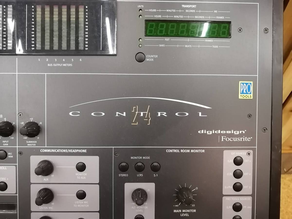 動作品 digidesign control 24 フォーカスライトマイクプリx16 24chコントロールサーフェス 新品補修部品付き デジデザイン 