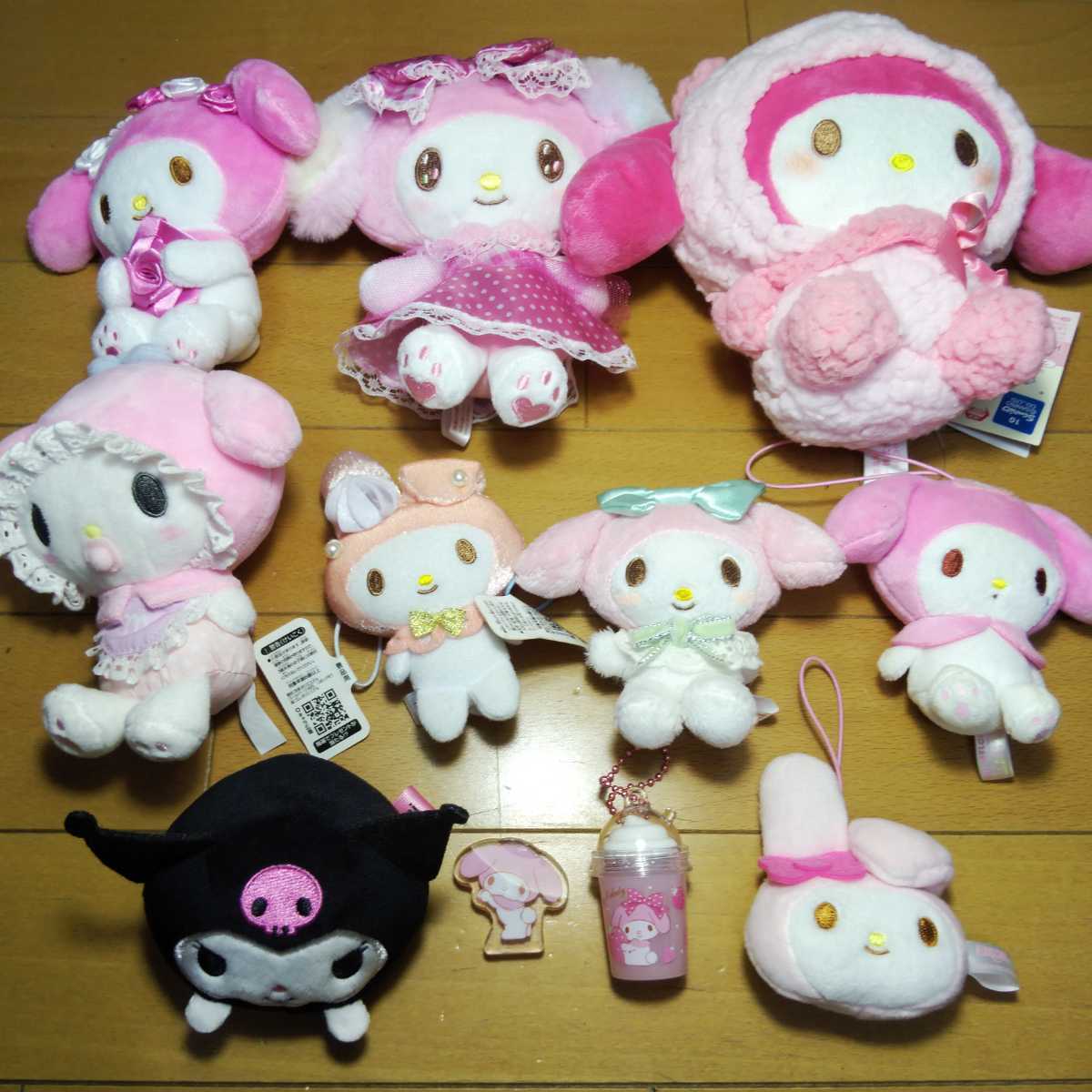 送料無料 まとめ売り マイメロディ マイメロ クロミ ぬいぐるみ