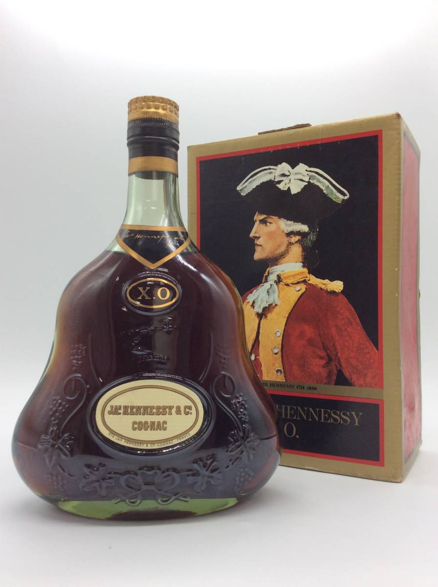 4383 未開栓 Jas.Hennessy（ジャズヘネシー）XO 金キャップ グリーン