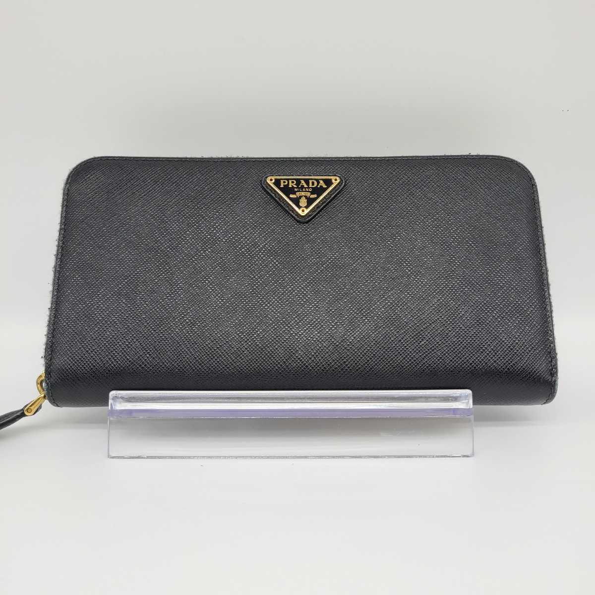 極美品✨PRADA プラダ 長財布 サフィアーノレザー ブラック ギャラ・箱 