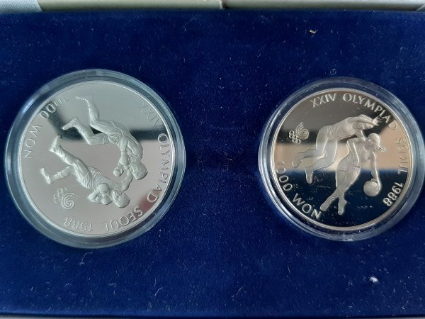 1988年 ソウルオリンピック 公式記念硬貨 ⭐️銀貨⭐️5枚セット【証明