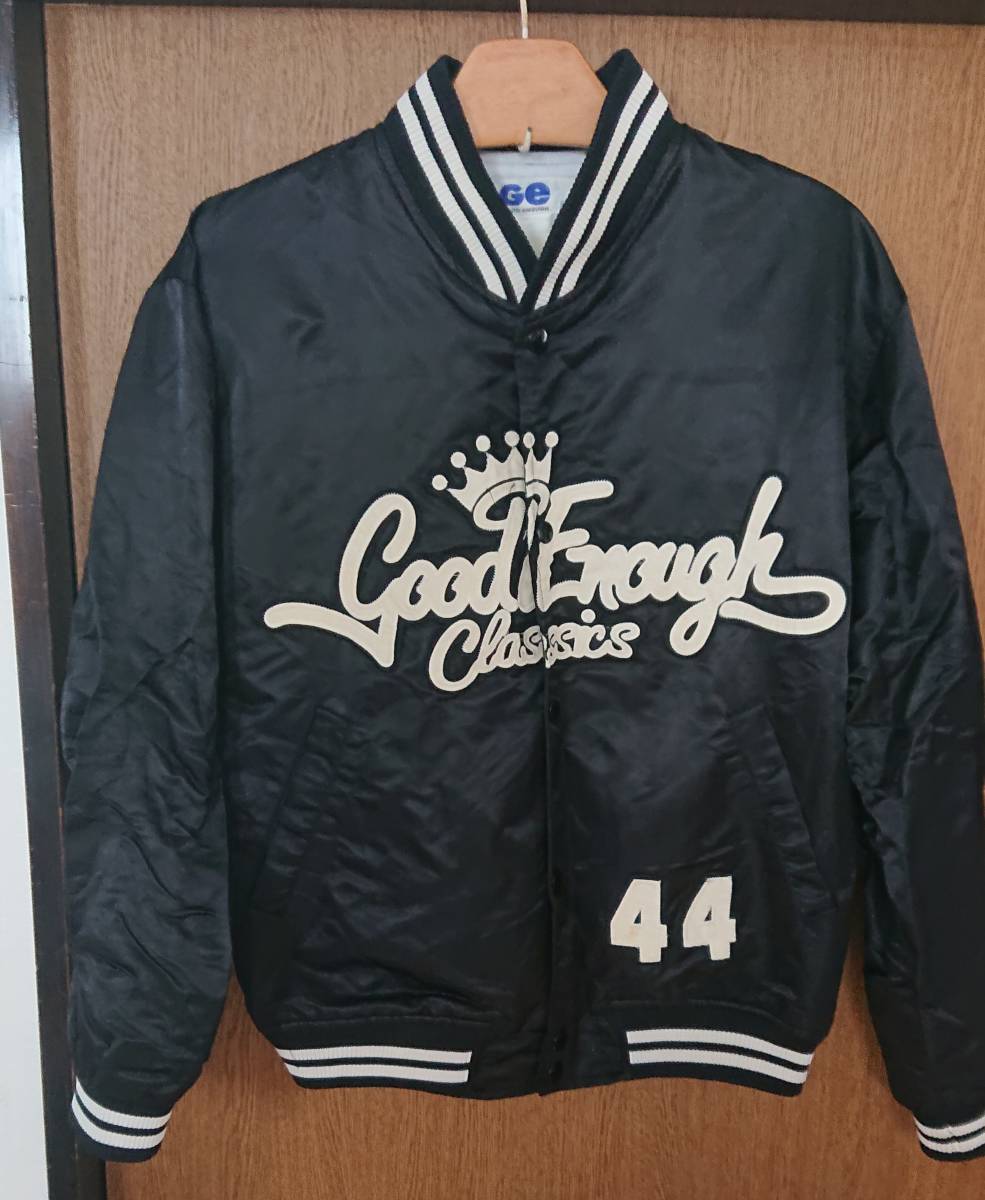 劇レア！ 90年代 GOOD ENOUGH グッドイナフ ナンバリング サテン スタジアムジャンパー 藤原ヒロシ 裏腹