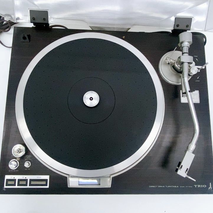 BV44 TRIO トリオ ダイレクトドライブターンテーブル KP-5050 再生機器 音響道具 レコード 音楽 レトロ 通電OK 動作未確認 中古 現状品_3
