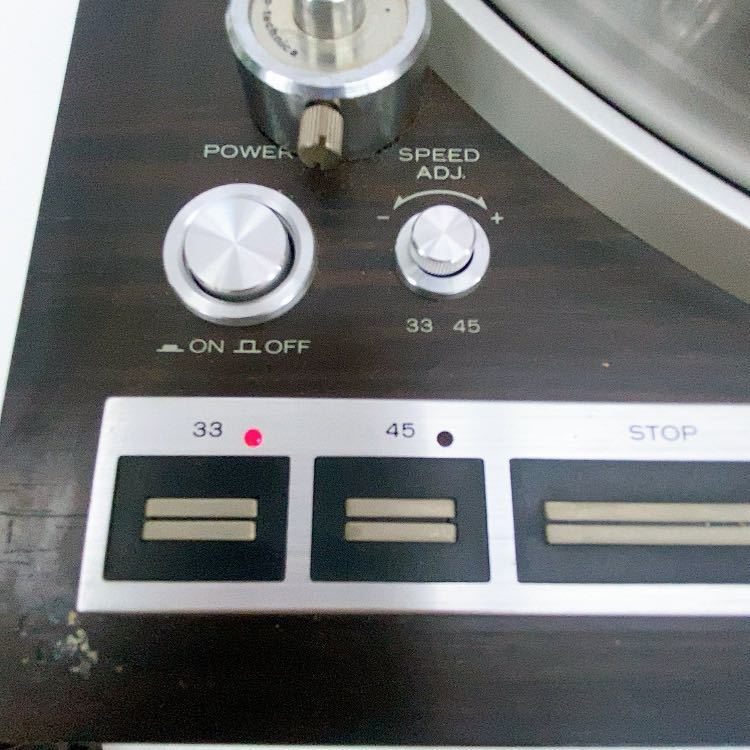 BV44 TRIO トリオ ダイレクトドライブターンテーブル KP-5050 再生機器 音響道具 レコード 音楽 レトロ 通電OK 動作未確認 中古 現状品_4