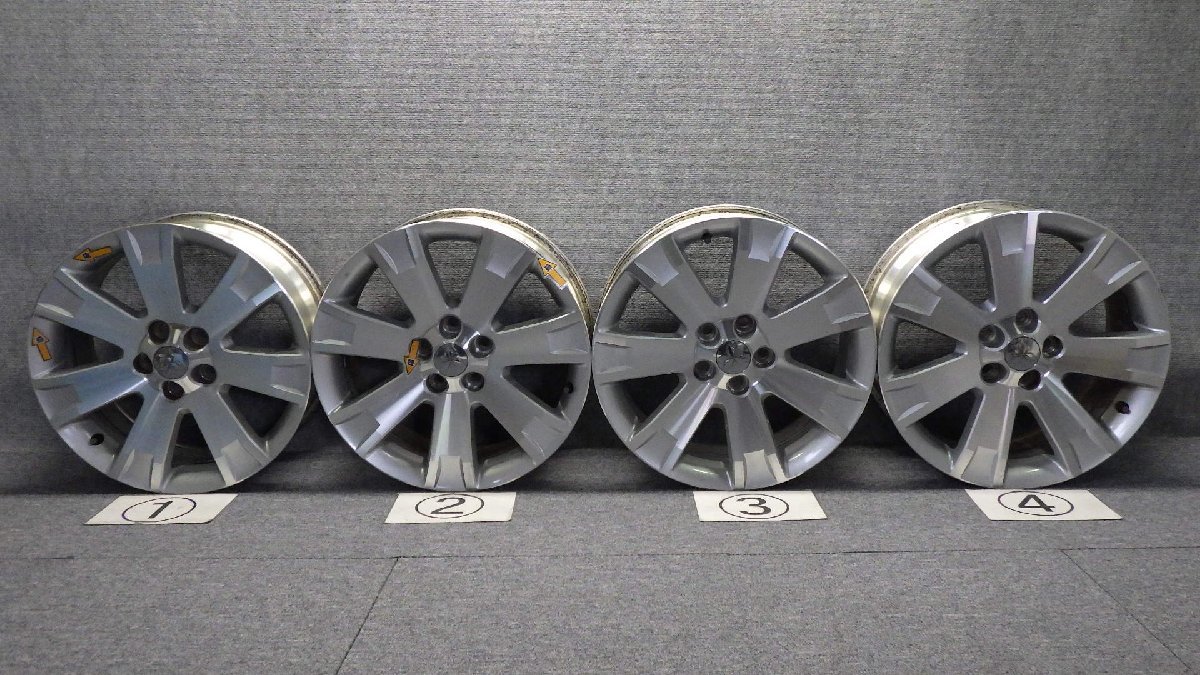 94 三菱 純正 アルミホイール シルバー 18インチ 5穴 PCD114.3 7J 4本