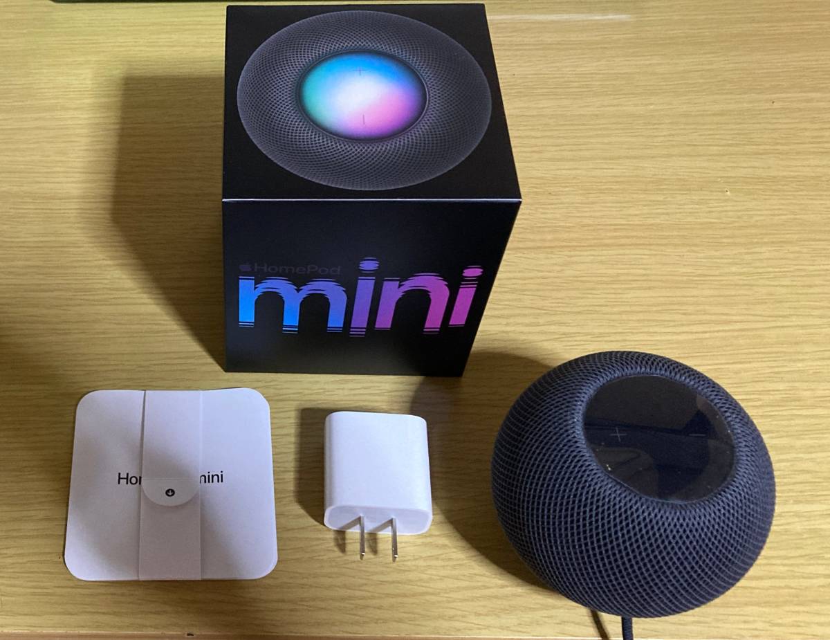 ほぼ未使用】Apple HomePod mini スペースグレイ【動作確認のみ