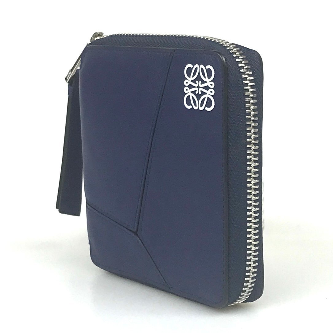 1円〜】ロエベ LOEWE 財布 二つ折り財布 ラウンドファスナー パズル 