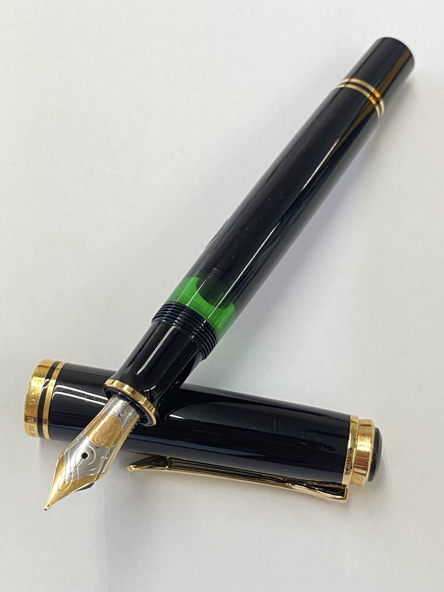 m*s様 PELIKAN 18c 750 M グリーンブラック×ゴールド　万年筆 ペリカン PERIKAN☆万年筆 750 18C 30 ROLLED GOLD GERMANY MK20
