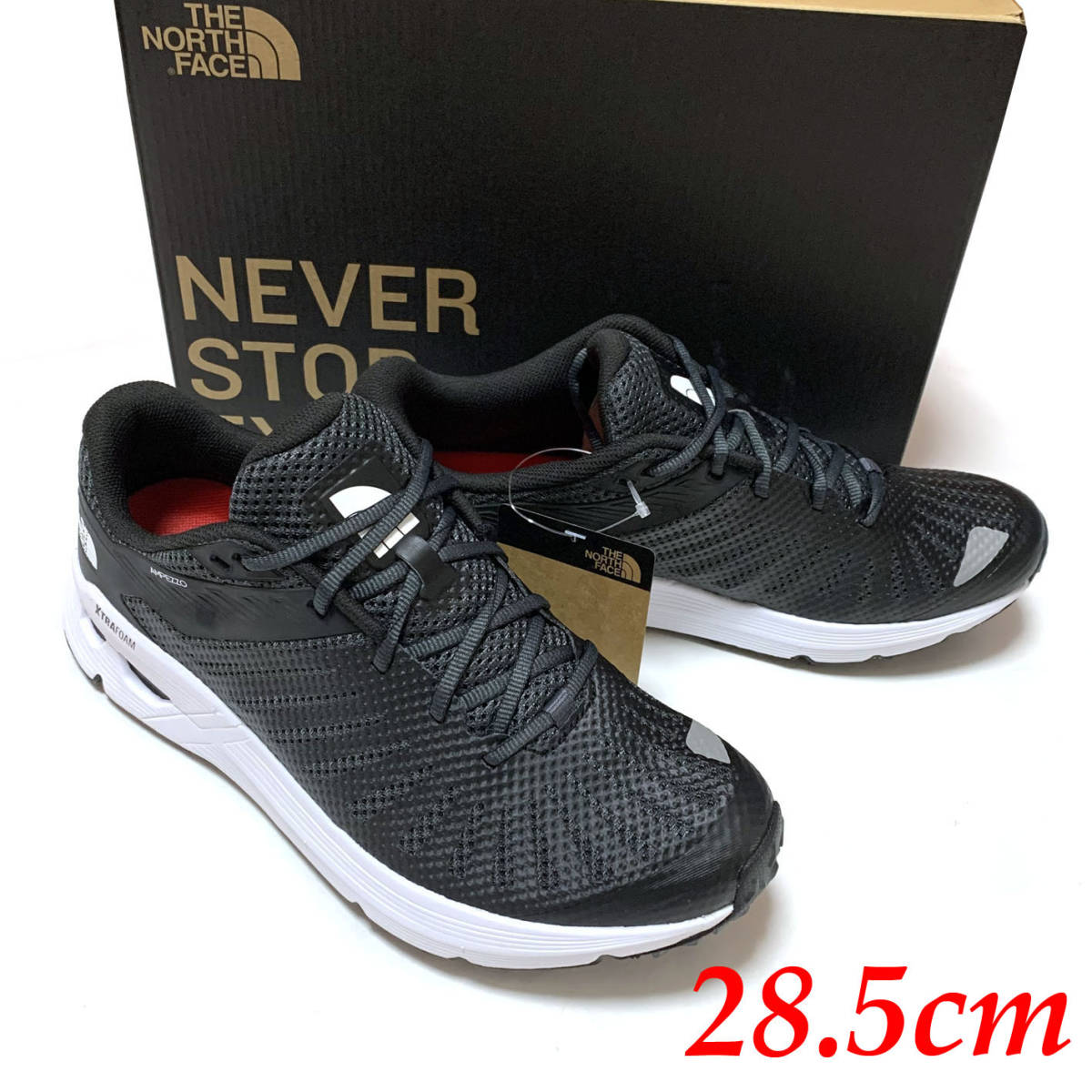 新品 28.5cm 箱あり ノースフェイス アンペッツォ トレイルラン シューズ The North Face Ampezzo ブラック NF01901 ランニング トレイル