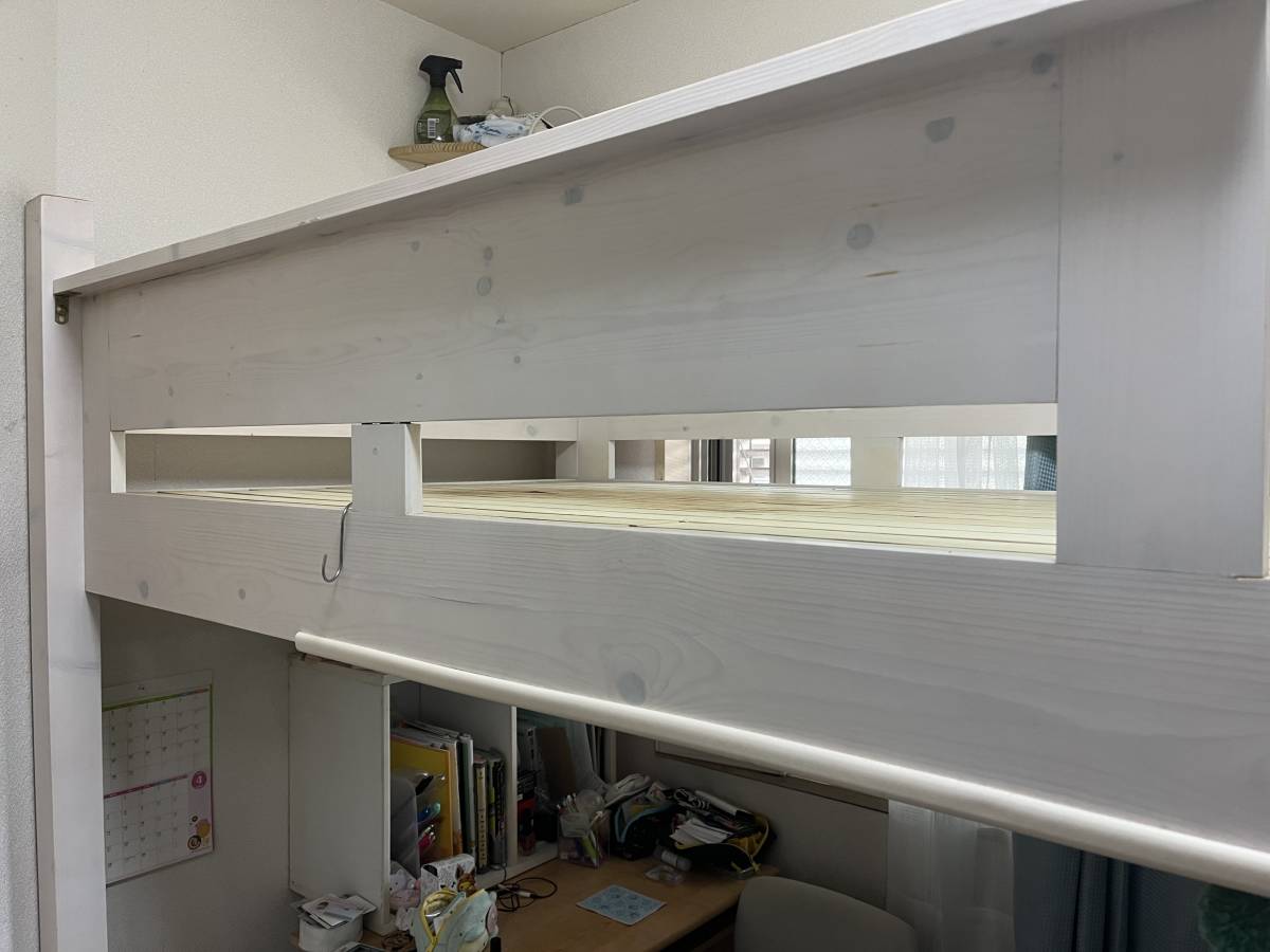 ☆USED☆ロフトベッド☆LOWYA☆天然木☆パイン材☆スノコ仕様☆シングルサイズ☆はしご☆高さ180cm la-077.jpg