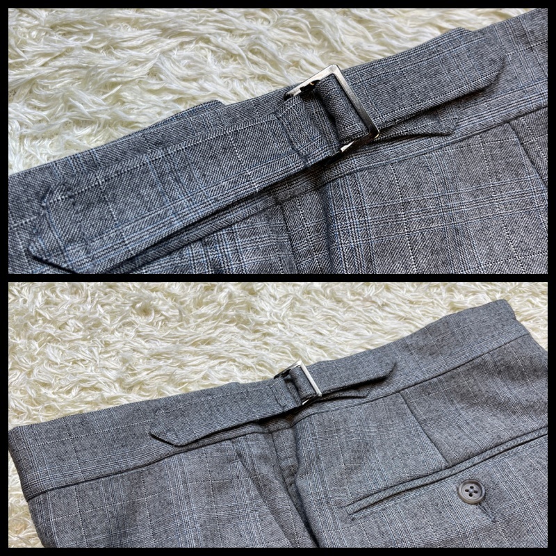【極美品】ダンヒル dunhill【圧巻のスリーピース】スーツ セットアップ ロゴ裏地 チェック L位 BELGRAVIA FIT グレー ベスト ジレ 3ピース 極美品ダンヒル メンズファッション dunhill圧巻の 定価50万 希少ダンヒル ウール