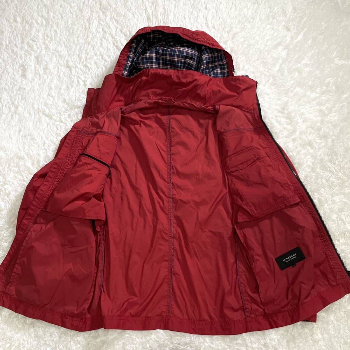美品/Lサイズ○バーバリーブラックレーベル ナイロンマウンテン 