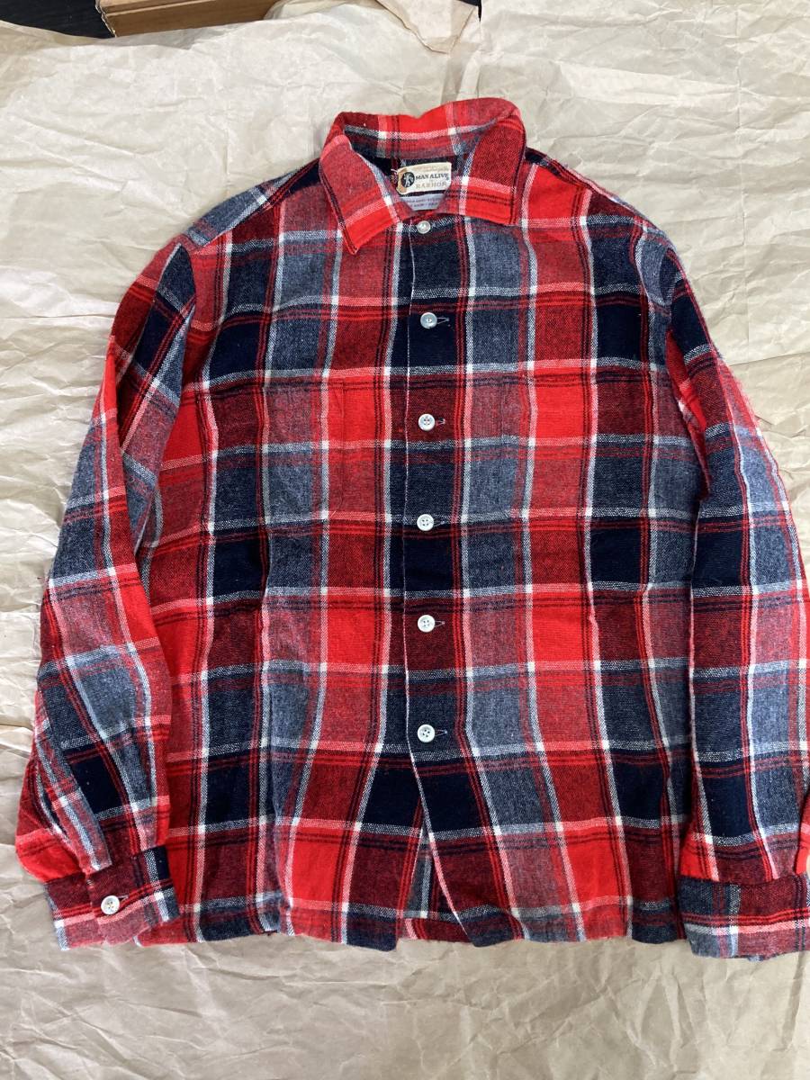 【新作入荷，SALE】 50s6当時物 ビンテージ ウール オーロンチェックシャツ ヴィンテージ アメカジ USA製 リーバイス TOWNCRAFT タウンクラフト40s(Mサイズ)｜売買されたオークション情報、yahooの商品情報をアーカイ 長袖シャツ一般
