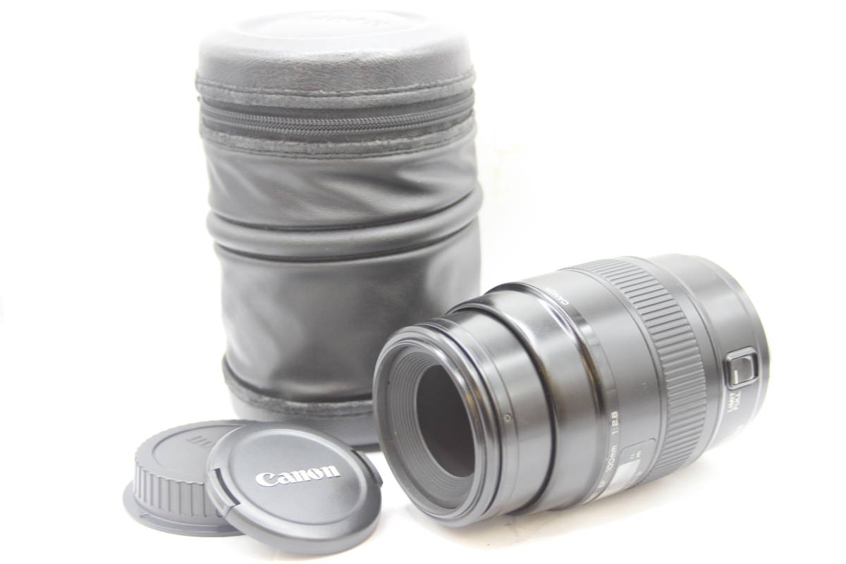 ★外観極上★ キャノン Canon Macro Lens EF 100mm F2.8 ソフトケース付き レンズ 8458