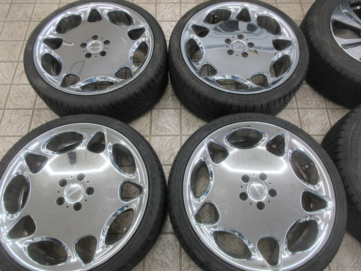 エルグランド等20×8.5Joff+35×2と+45×2pcd114.3の5Hハブ径68㎜・タイヤ245/35ZR20 SAILUN ATREZ20 ZSR製造年0720×4の4本セット 中古◇ タイヤホイール ガンメタ HR201 グノーシス F９J＋３５