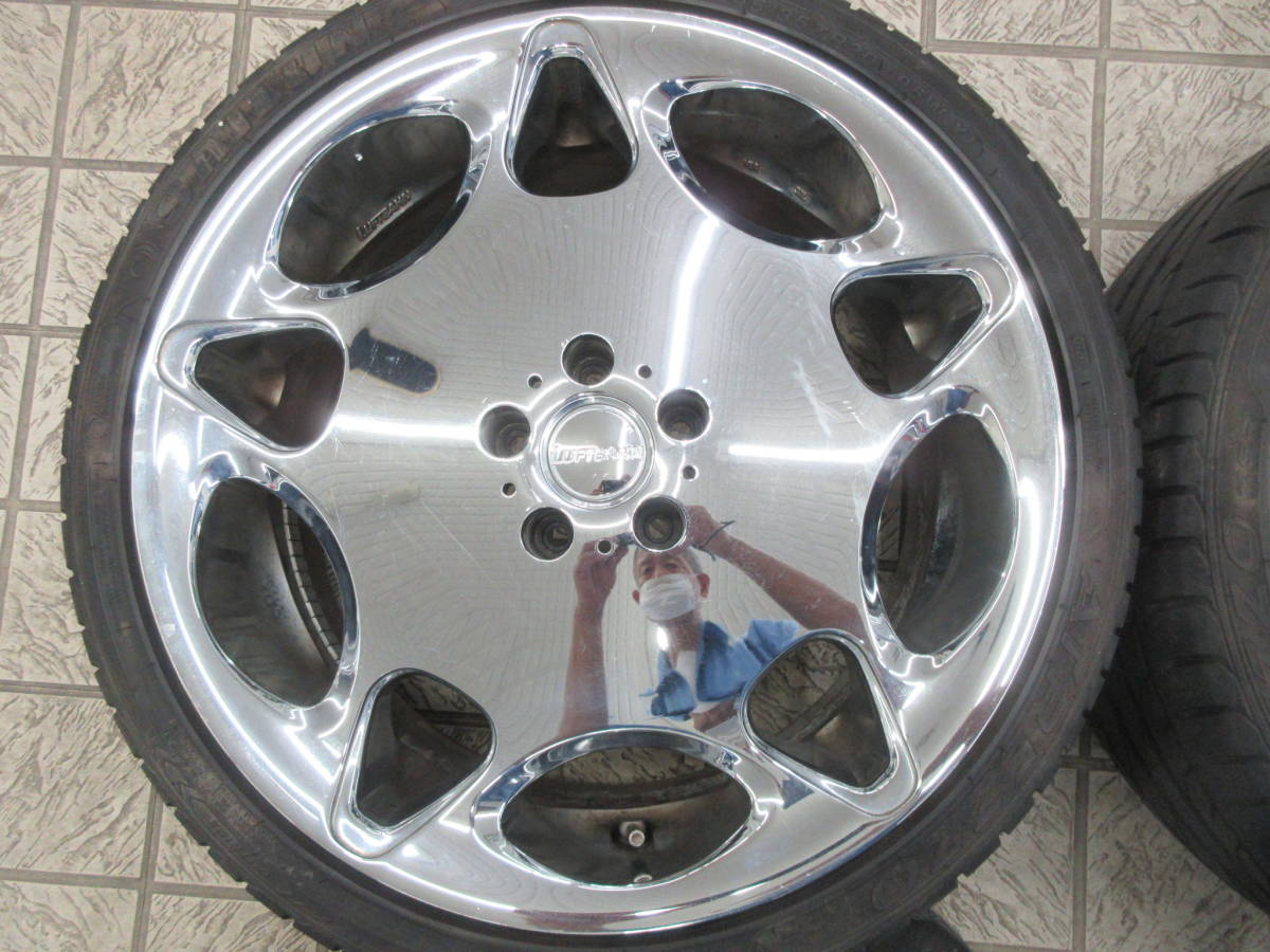 エルグランド等20×8.5Joff+35×2と+45×2pcd114.3の5Hハブ径68㎜・タイヤ245/35ZR20 SAILUN ATREZ20 ZSR製造年0720×4の4本セット 中古◇ タイヤホイール ガンメタ HR201 グノーシス F９J＋３５