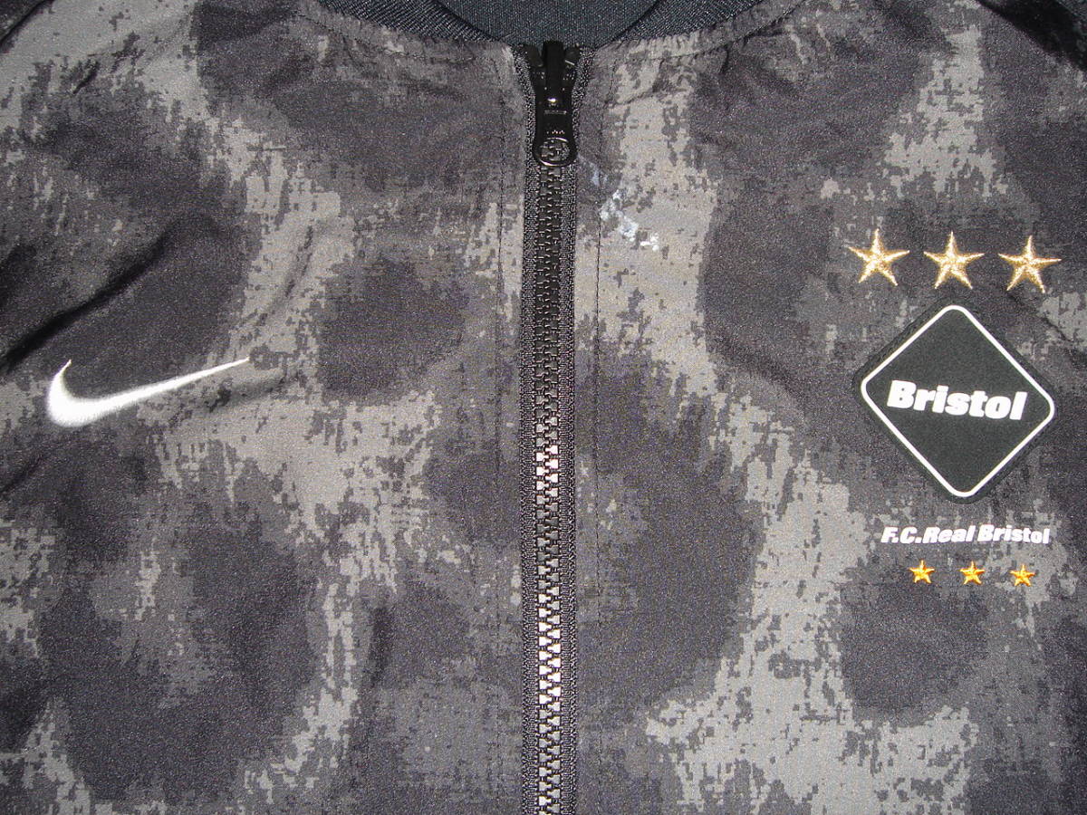 ☆★FCRB NIKE PDKジャケット 黒 レオパード M リバーシブル ボンバー MA-1 FRAGMENT uniform experiment SOPH