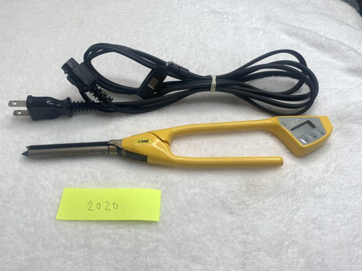 理美容品 理容 LENZ レンツ デジタルアイロン ヘアアイロン D-8 中古品 通電確認済 2020z