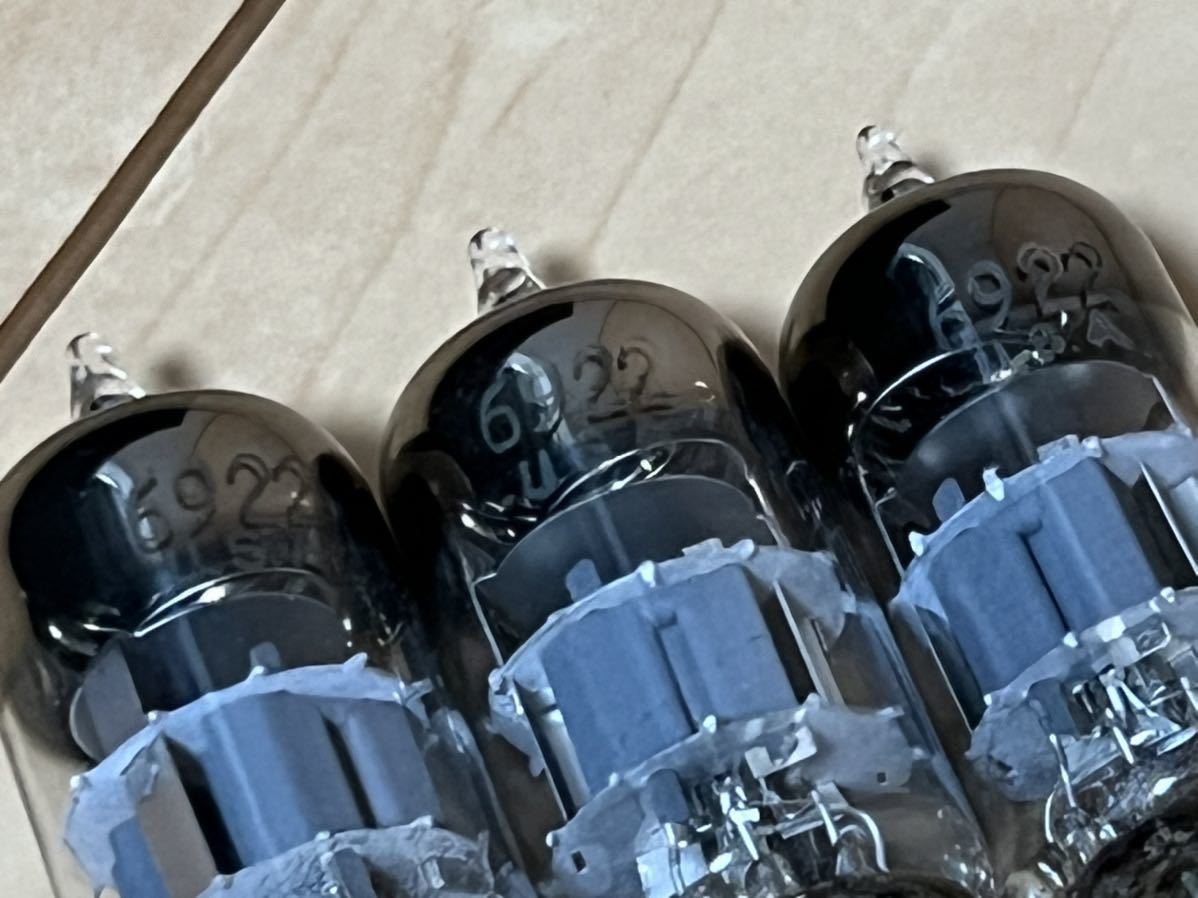 6922 6DJ8 3本 USA メーカ不明 全数試験済み 良好 真空管