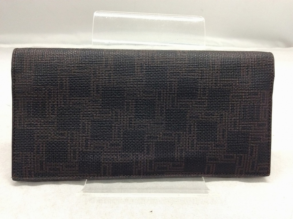 ダンヒル 長財布 二つ折り ダークブラウン レザー Dunhill dunhill