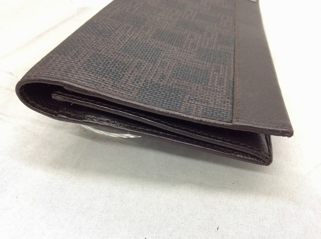 ダンヒル 長財布 二つ折り ダークブラウン レザー Dunhill dunhill