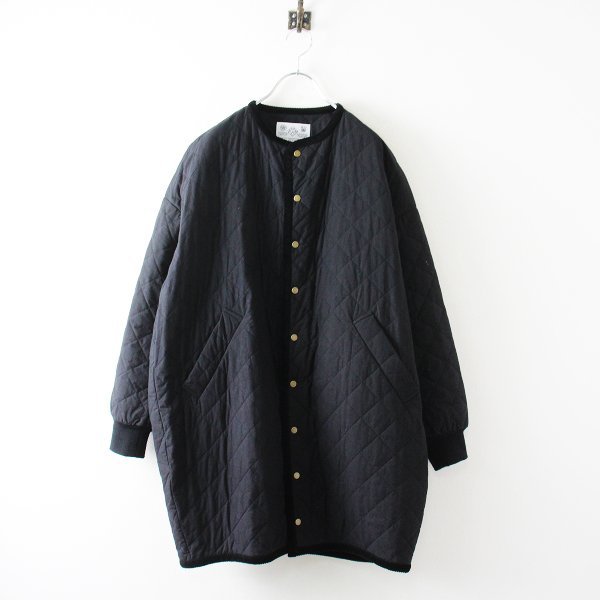  R&D.M.Co- オールドマンズテーラー ノーカラーキルティングコート /ブラック 2400013016735(Mサイズ)｜売買されたオークション情報、yahooの商品情報をアーカイブ公開 - オークファン Mサイズ