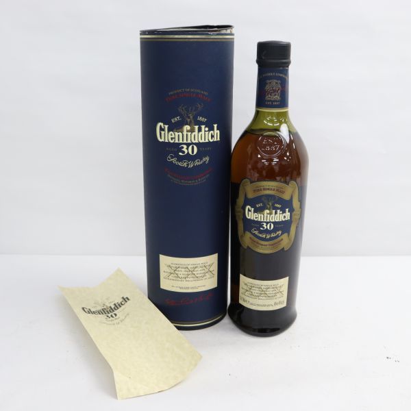 1円~ Glenfiddich（グレンフィディック）30年 40％ 700ml X22I220065