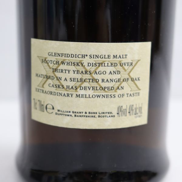 1円~ Glenfiddich（グレンフィディック）30年 40％ 700ml X22I220065