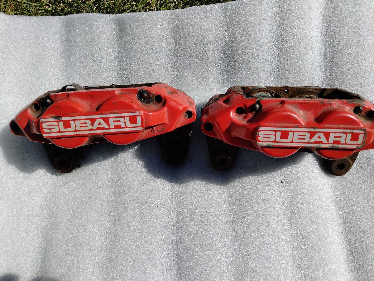 4POT スバル純正 左右 0 4WD スバル純正フロント4POT対向ブレーキ