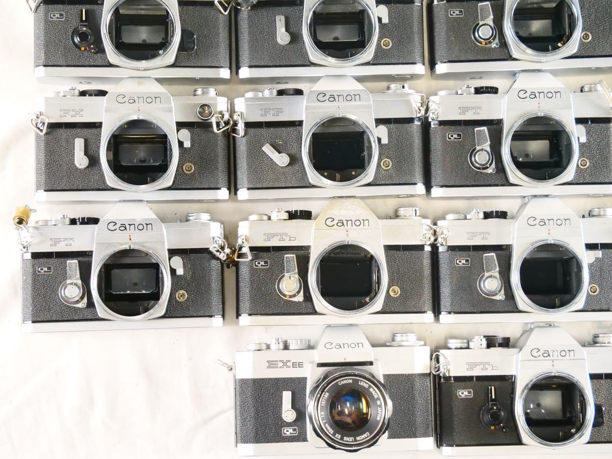 23200B 60 28点まとめ Canon キヤノン FX FT AL-1 AV-1 他 MF一眼レフカメラ まとめ まとめて 大量セット ...