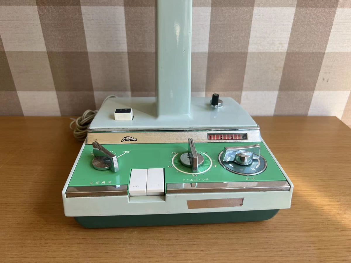 当時物　Toshiba扇風機ロータリーベース　昭和物 昭和レトロ 東芝 扇風機 ロータリーベース HS型 30㎝ | denbee 古道具