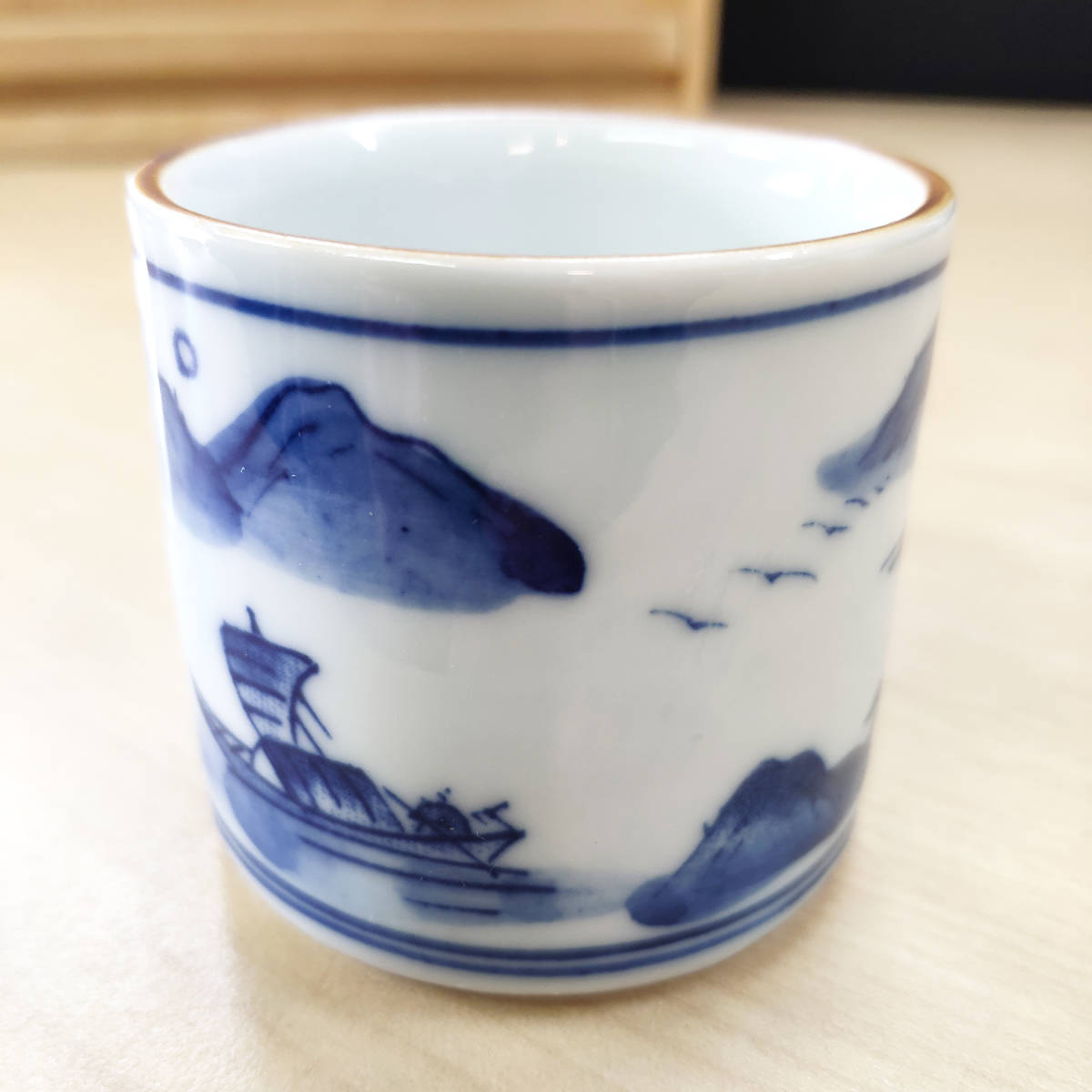 茶道具　千古窯　山水 Amazon.co.jp: 茶道具 水指 染付 山水図 千古窯 : おもちゃ
