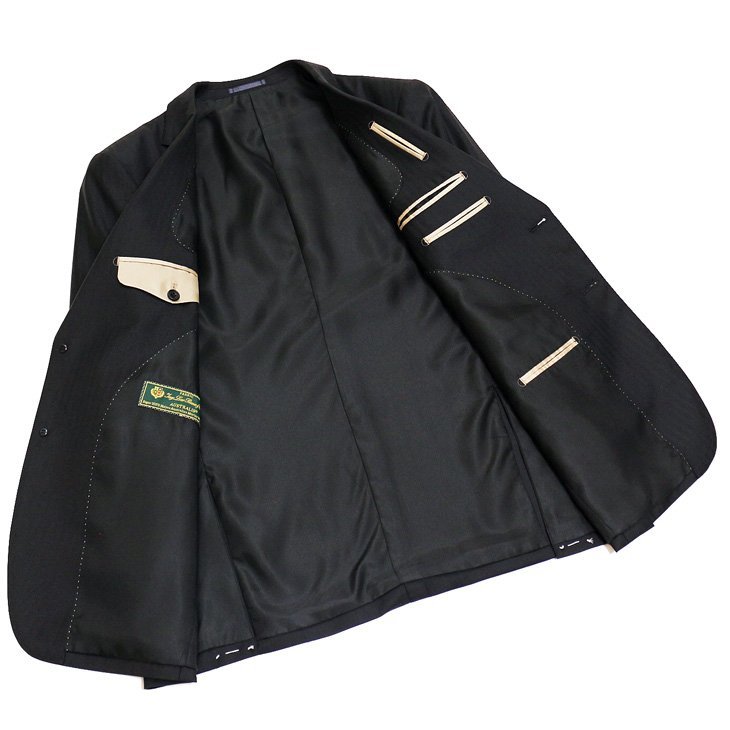 麻布テーラー ロロピアーナ 高級 オーダースーツ 3点セット 美品 麻布