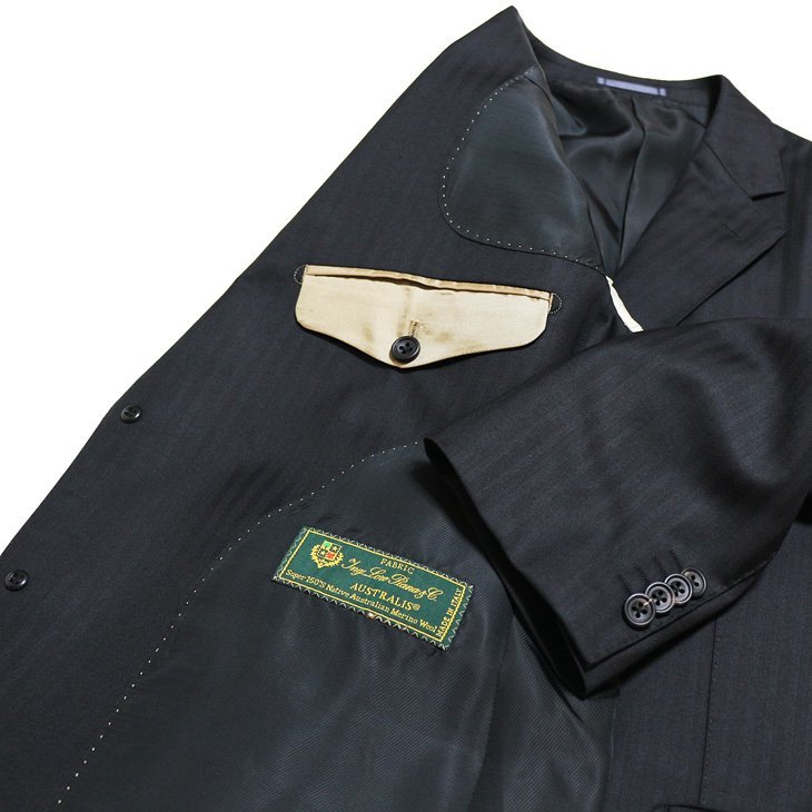 麻布テーラー ロロピアーナ 高級 オーダースーツ 3点セット 美品 麻布