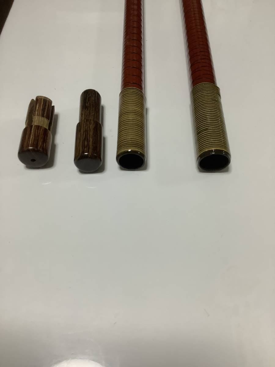 シマノ 朱紋峰 竿掛 ⁄ 玉ノ柄二本物 ヘラ朱紋峰