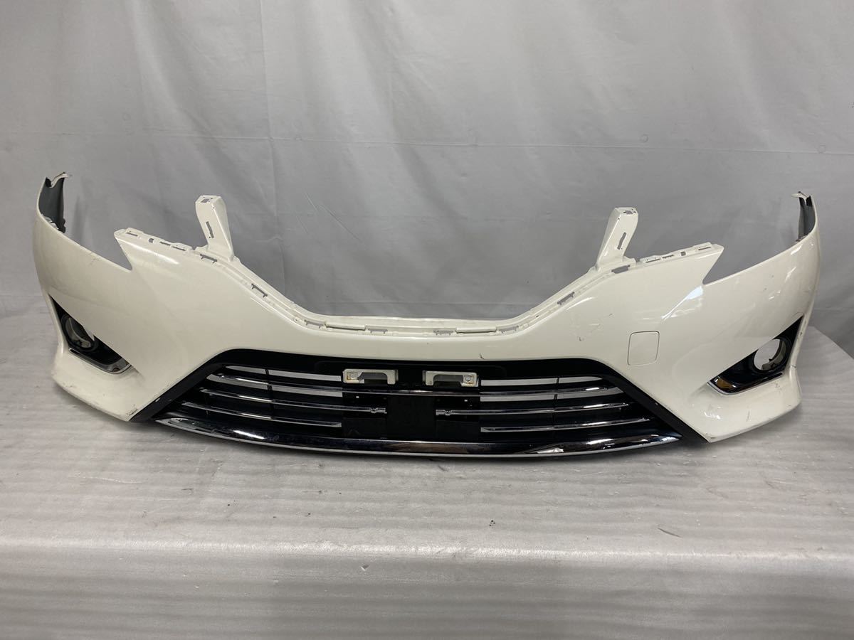 マークX GRX130 中期 純正フロントバンパー パール 52119-22B10 