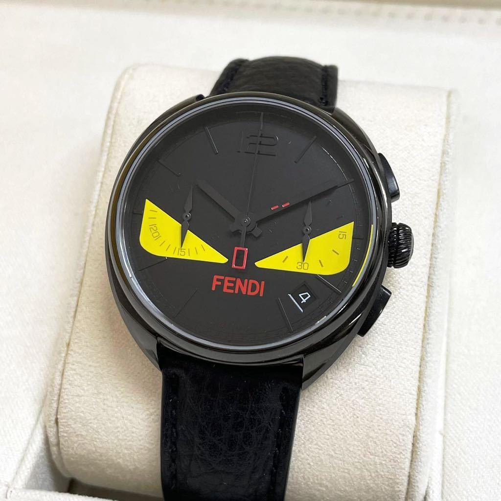 FENDI フェンディ モンスター バグズ クロノグラフ メンズ 腕時計 