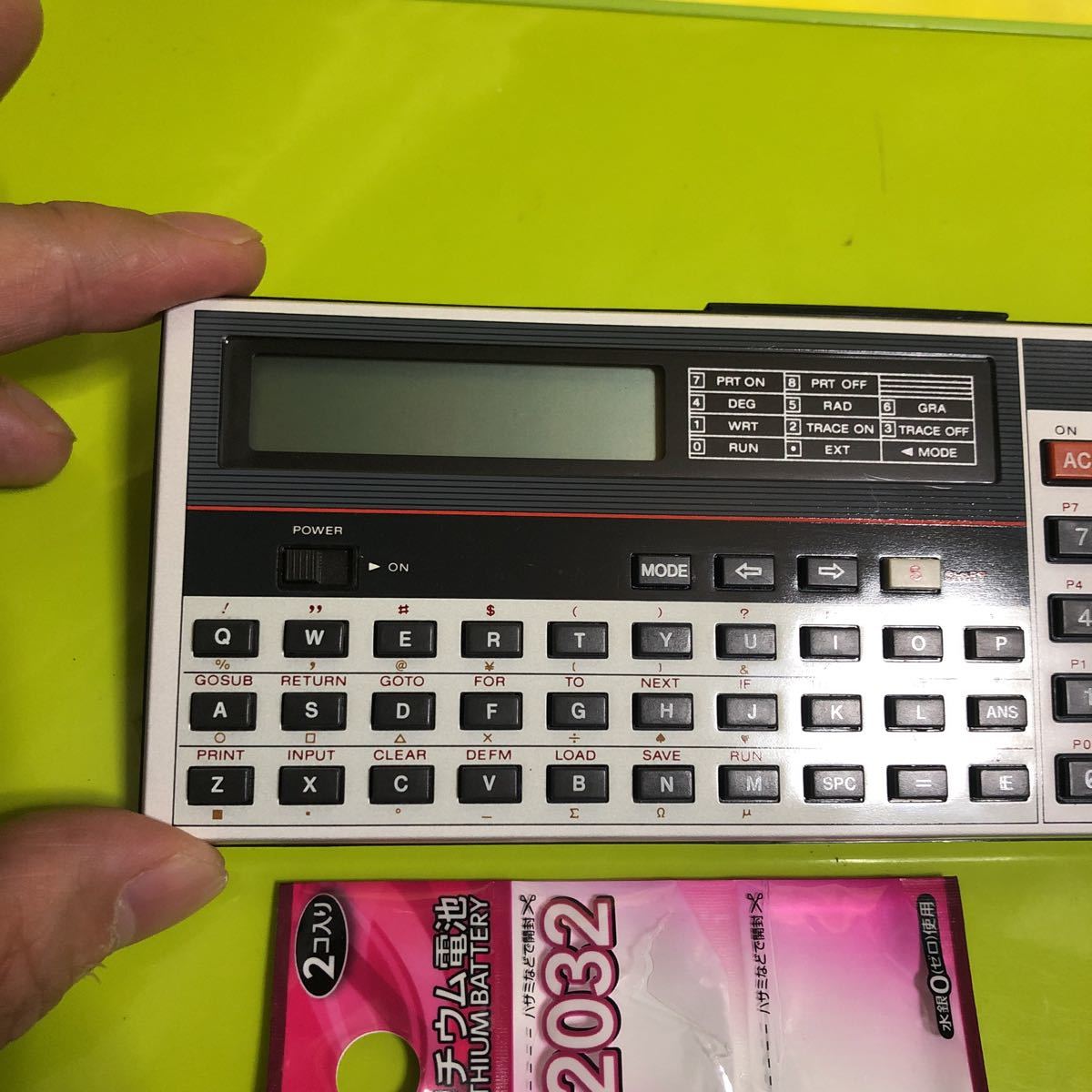 CASIO/カシオ ポケットコンピュータ PB-100F 簡単なチェックOK 本体