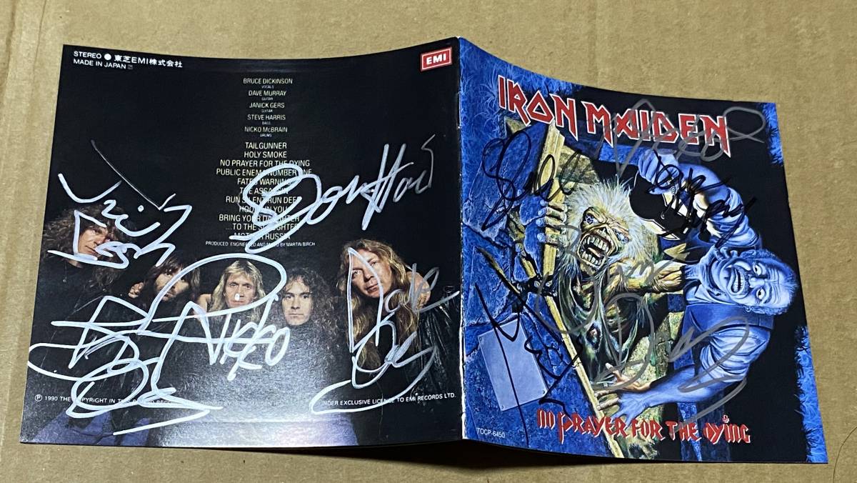 レア　Iron Maiden サイン入りCD アイアンメイデン アイアンメイデン Iron レア Maiden サイン入りCD IRON MAIDEN バンド