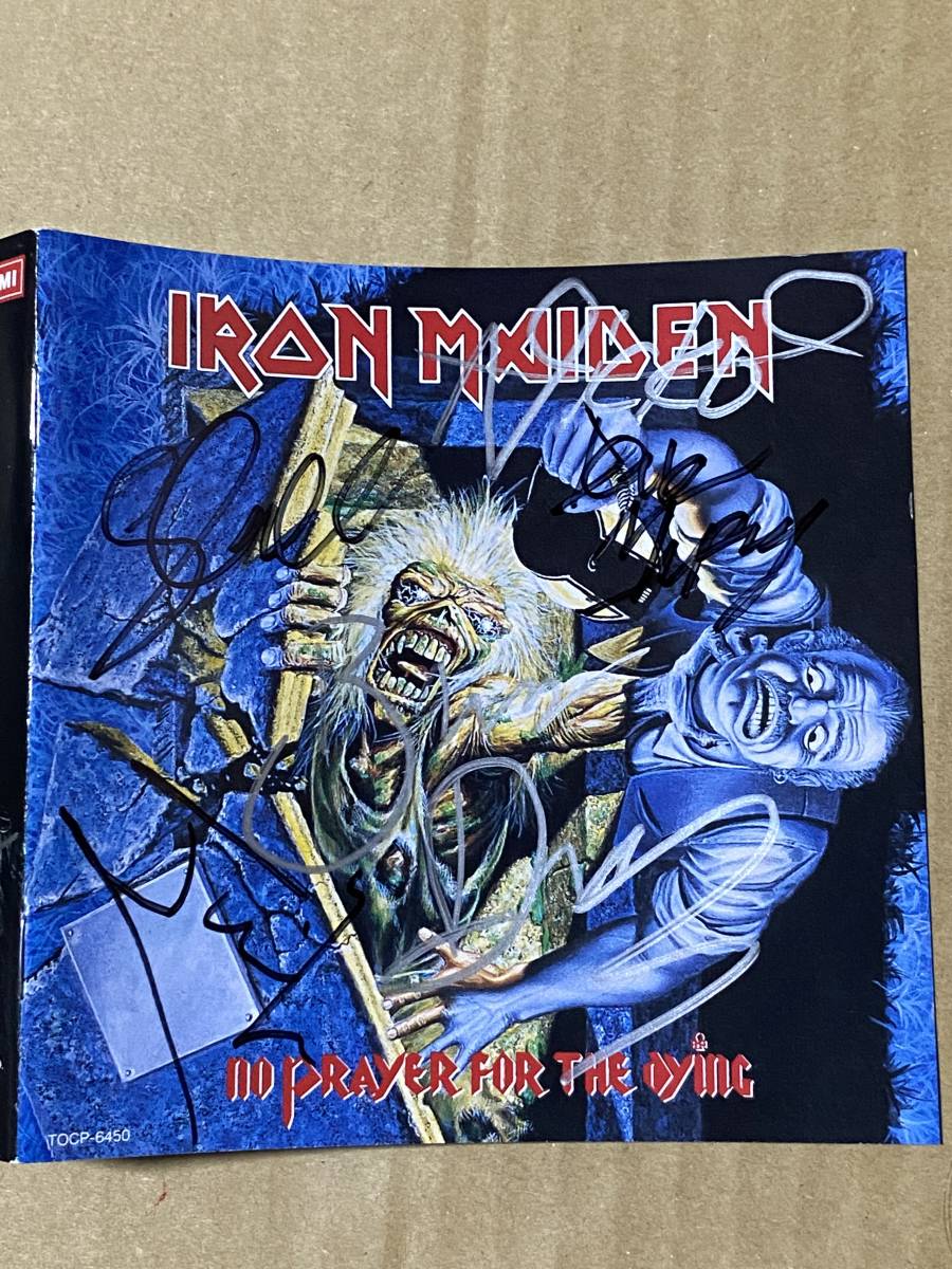 アイアンメイデン Iron レア Maiden サイン入りCD IRON MAIDEN バンド