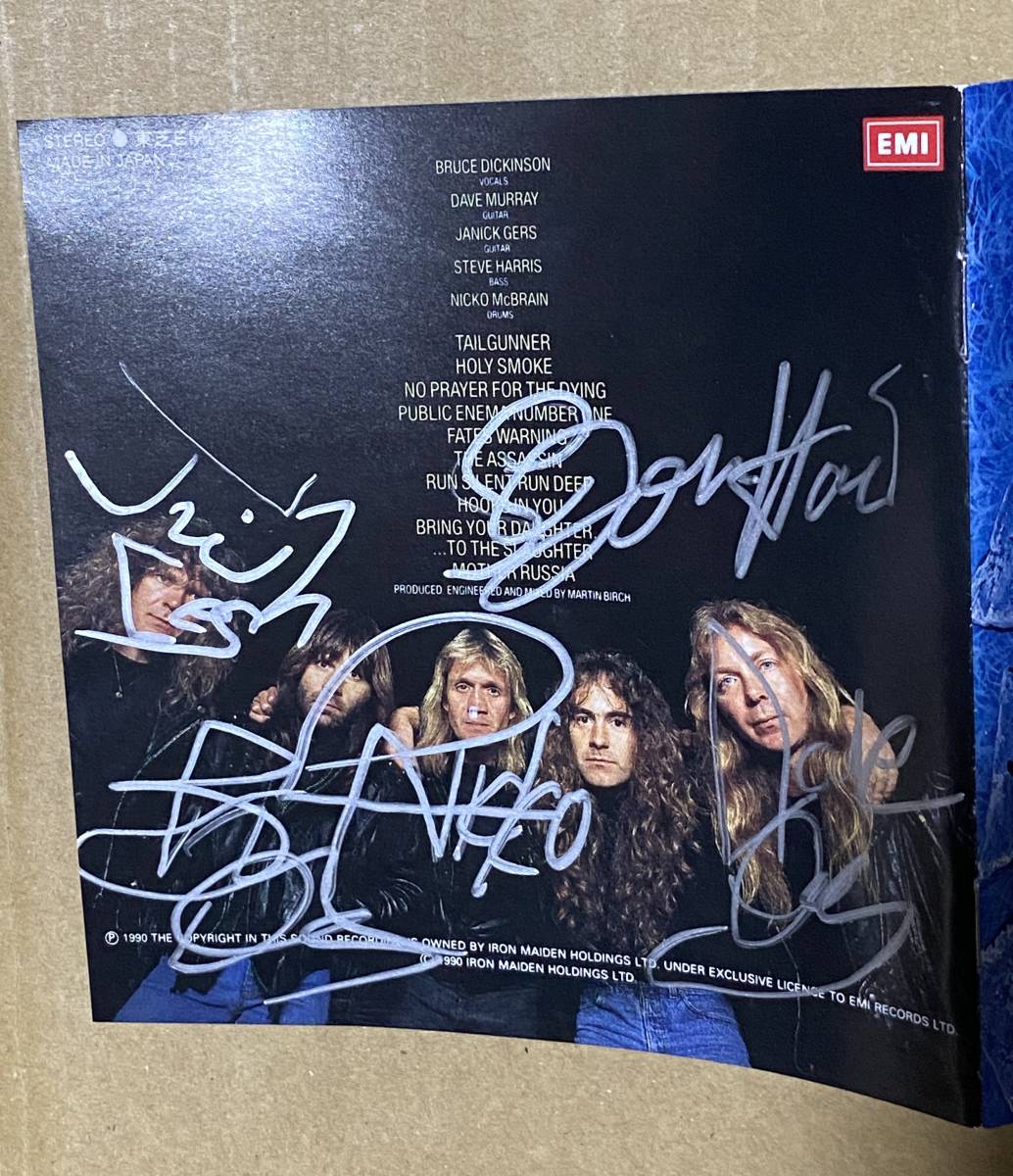 アイアンメイデン Iron レア Maiden サイン入りCD IRON MAIDEN バンド